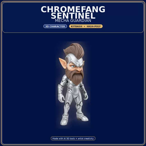 Stylized Elf Hero Pack – 10 Character Variants | Kitbash | - Model preview 4