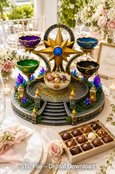 Astral Constellation Offering Sanctuary STL File for 3D Print - Model preview 1