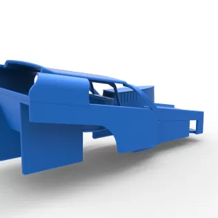 Shell of Vintage Dirt Modified stock car Version 2 Scale 1:25 - Model thumbnail 12