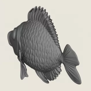 Fish 10 Print Ready 3D Model