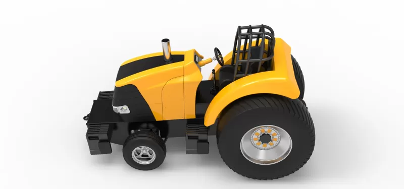 Fun short Pro Stock Pulling Tractor Version 5 Scale 1:25 - Model preview 8