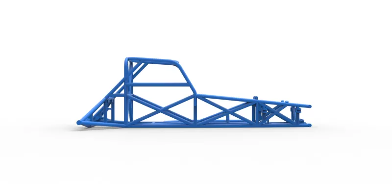 Frame of Supermodified front engine race car V3 Scale 1:25 - Model preview 13