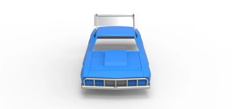 Shell of Vintage Semi-Late Model Stock Car Scale 1:25 - Model preview 6