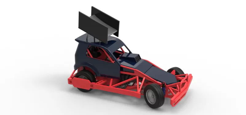 New Zealand Superstock car while turning Version 5 Scale 1:25 - Model preview 24