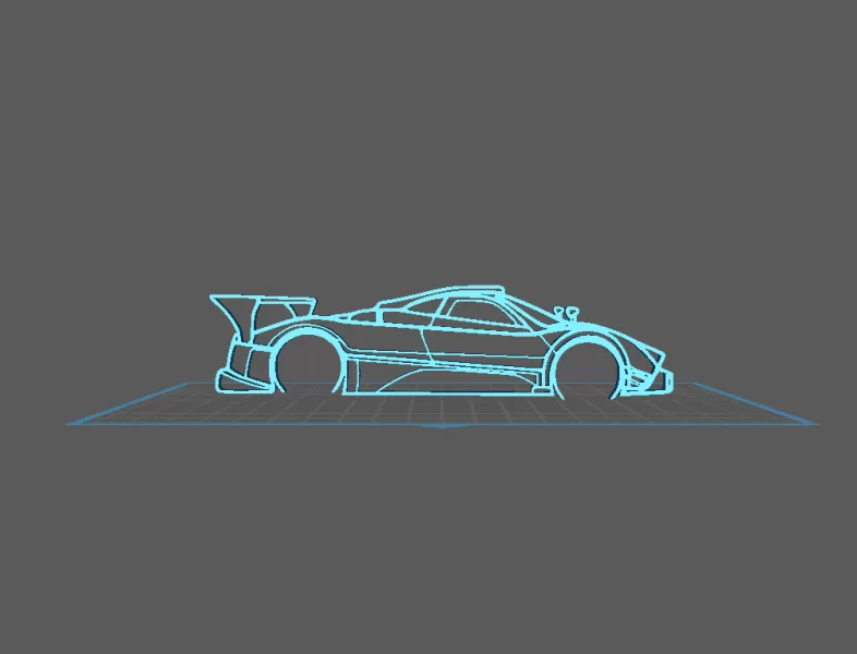 Pagani - Zonda revolution Wall Art - Model preview 1