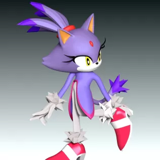 Blaze The Cat - Sonic the Hedgehog - Model thumbnail 4