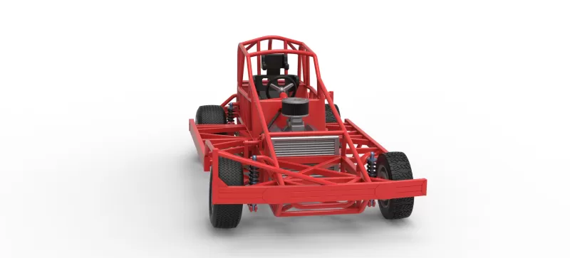 BriSCA Formula 1 Stock Car Base for Dirt Version 2 Scale 1:25 - Model preview 26