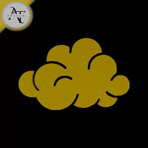 Simple Cloud Symbol - 2D Art - Model preview 1