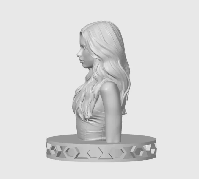 Nina Dobrev 3D Bust Print - Model preview 6