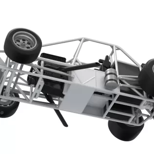 Experimental Pavement Silver Crown Car Base Version 3 Scale 1:25 - Model thumbnail 3