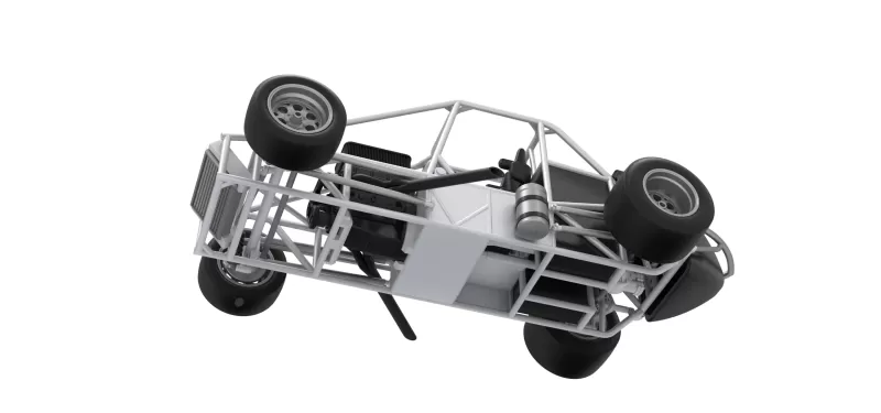 Experimental Pavement Silver Crown Car Base Version 3 Scale 1:25 - Model preview 3
