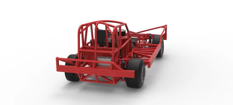 BriSCA Formula 1 Stock Car Base for Dirt Version 2 Scale 1:25 - Model preview 18