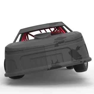 IMCA Stock car while turning Scale 1:25 - Model thumbnail 7