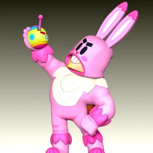 Bunny Grom - Brawl Stars - Model thumbnail 7