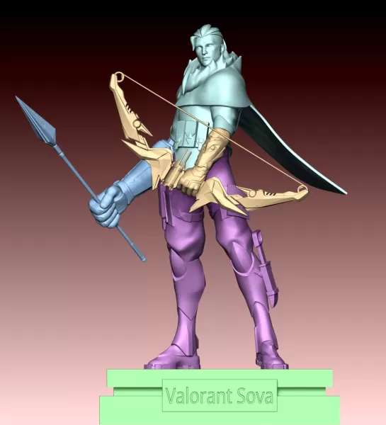 Sova Valorant FanArt - Model preview 11