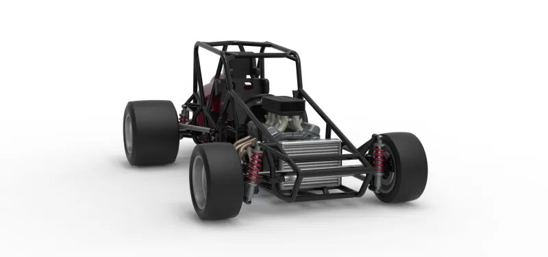 Pavement Silver Crown Car Base Version 3 Scale 1:25 - Model preview 26