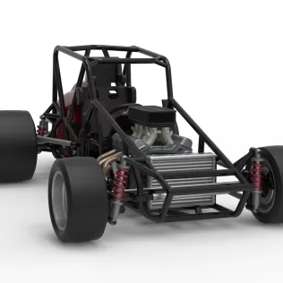 Pavement Silver Crown Car Base Version 3 Scale 1:25 - Model thumbnail 26