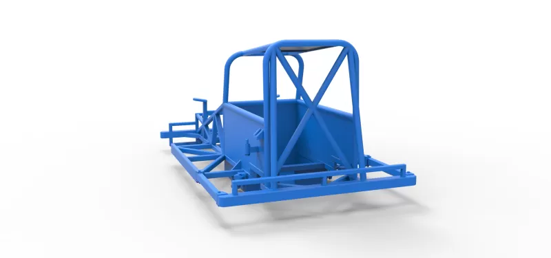 Frame of New Zealand Ministock car Scale 1:25 - Model preview 11