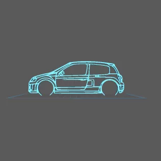 Renault - Clio 3 V6 Wall Art