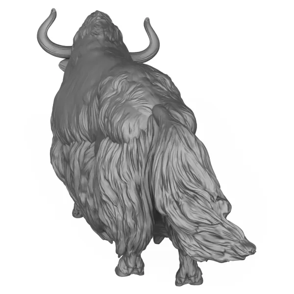 3D Printable Yak Animal - Model preview 7