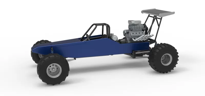Vintage Mud dragster Scale 1:25 - Model preview 1