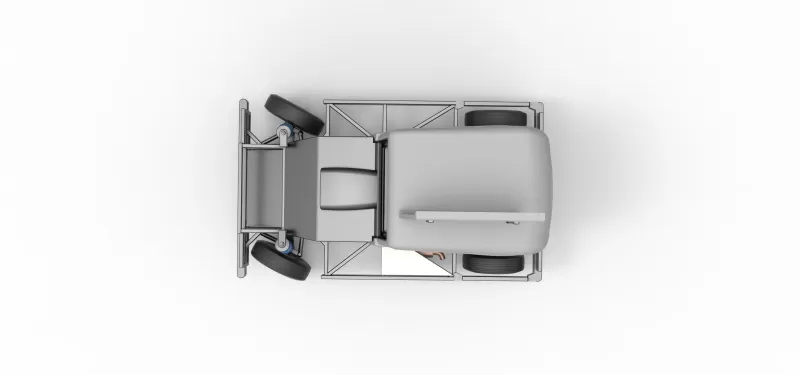 New Zealand Ministock car while turning Scale 1:25 - Model preview 11