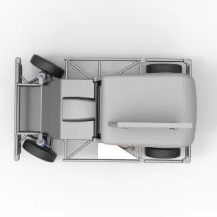 New Zealand Ministock car while turning Scale 1:25 - Model thumbnail 11