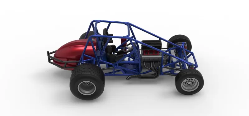 Dirt Silver Crown Car Base Scale 1:25 - Model preview 23