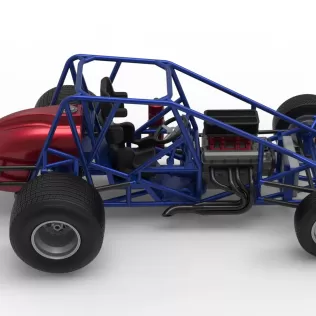 Dirt Silver Crown Car Base Scale 1:25 - Model thumbnail 23