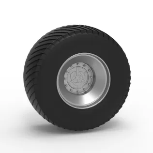 Rear wheel from Pulling tractor 3 Scale 1:25