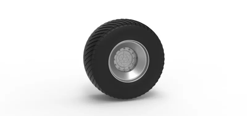 Rear wheel from Pulling tractor 3 Scale 1:25 - Model preview 1