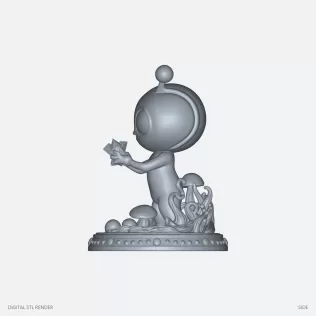 Alien Creature Figure - STL - Model thumbnail 3