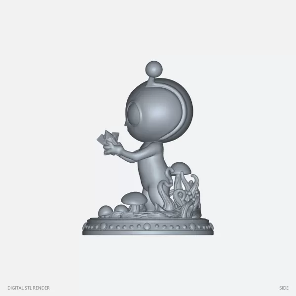 Alien Creature Figure - STL - Model preview 3