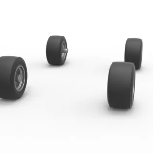Wheel Set of 350 Supermodified Scale 1:25 - Model thumbnail 3