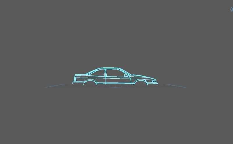 Chevrolet - Cavalier 1989 Wall Art - Model preview 1