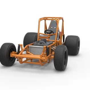 Vintage Sprint car Base Version 2 Scale 1:25 - Model thumbnail 5