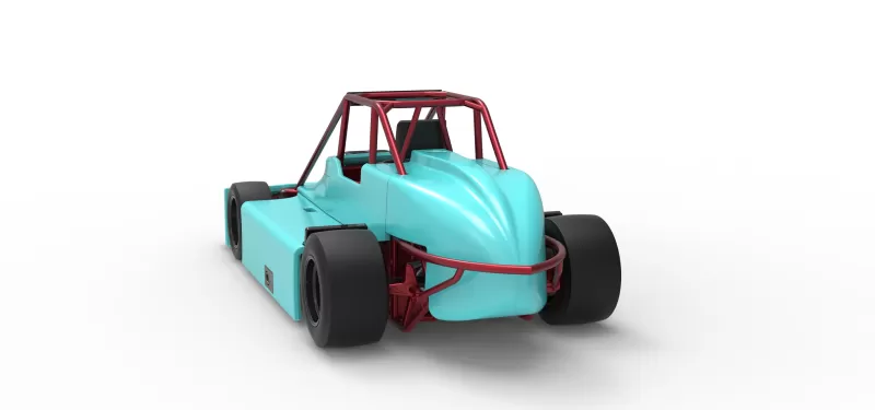 Experimental Pavement Silver Crown Car Version 3 Scale 1:25 - Model preview 14