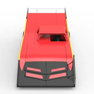 Vintage Dirt late model Race car Version 5 Scale 1:25 - Model thumbnail 8