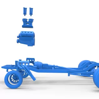 Chassis of Gasser Version 2 Scale 1:25 - Model thumbnail 16