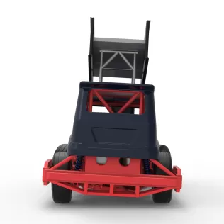New Zealand Superstock car while turning Version 5 Scale 1:25 - Model thumbnail 16