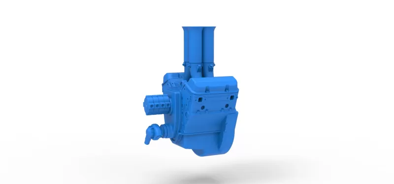Engine V4 Scale 1:25 - Model preview 1