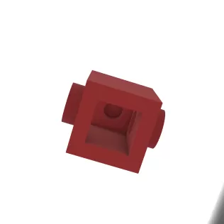 LEGO Brick 1X1 with 2 Knobs on opposite Sides - Model thumbnail 3