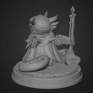 Holy Knight Dragon STL File for 3D print - Model thumbnail 11