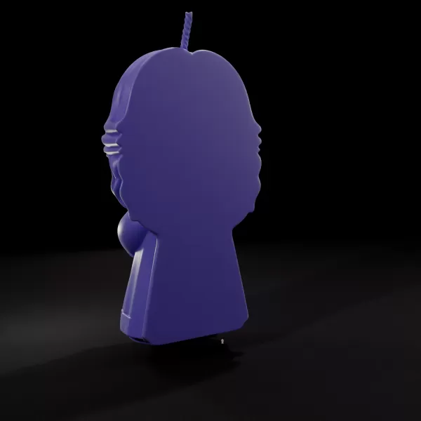 Chibi Praying Jesus - 3D Printable Candle & Decor Model - Model preview 4