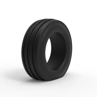 Tractor front tire 2 deflated Scale 1:25 - Model thumbnail 2