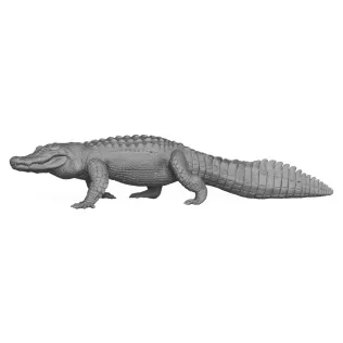 3D Printable Wild Animal Alligator - Model thumbnail 4
