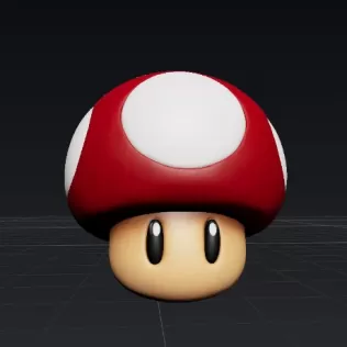 🍄 Seta Roja (Super Mushroom) – Modelo 3D para Imprimir - Model thumbnail 3