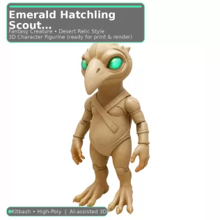 Desert Relic Guardians – 10 Character Kitbash Collection - Model thumbnail 2