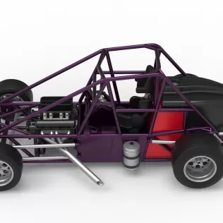 Experimental Pavement Silver Crown Car Base Version 2 Scale 1:25 - Model thumbnail 10