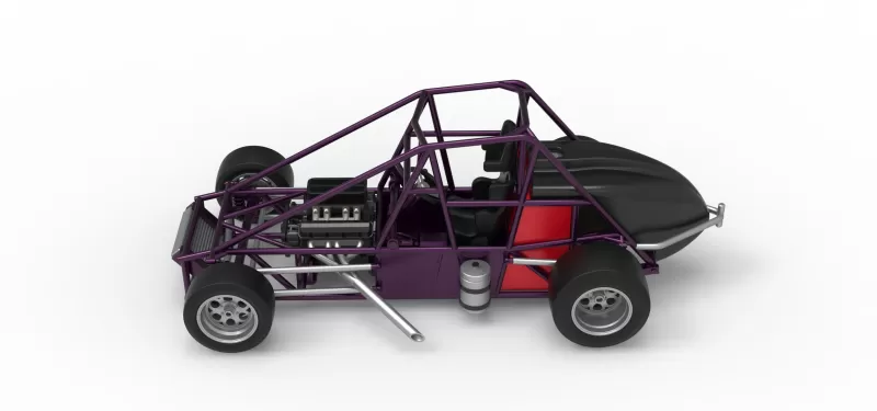 Experimental Pavement Silver Crown Car Base Version 2 Scale 1:25 - Model preview 10